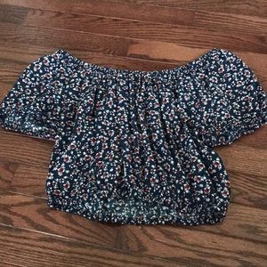 Off the shoulder crop top